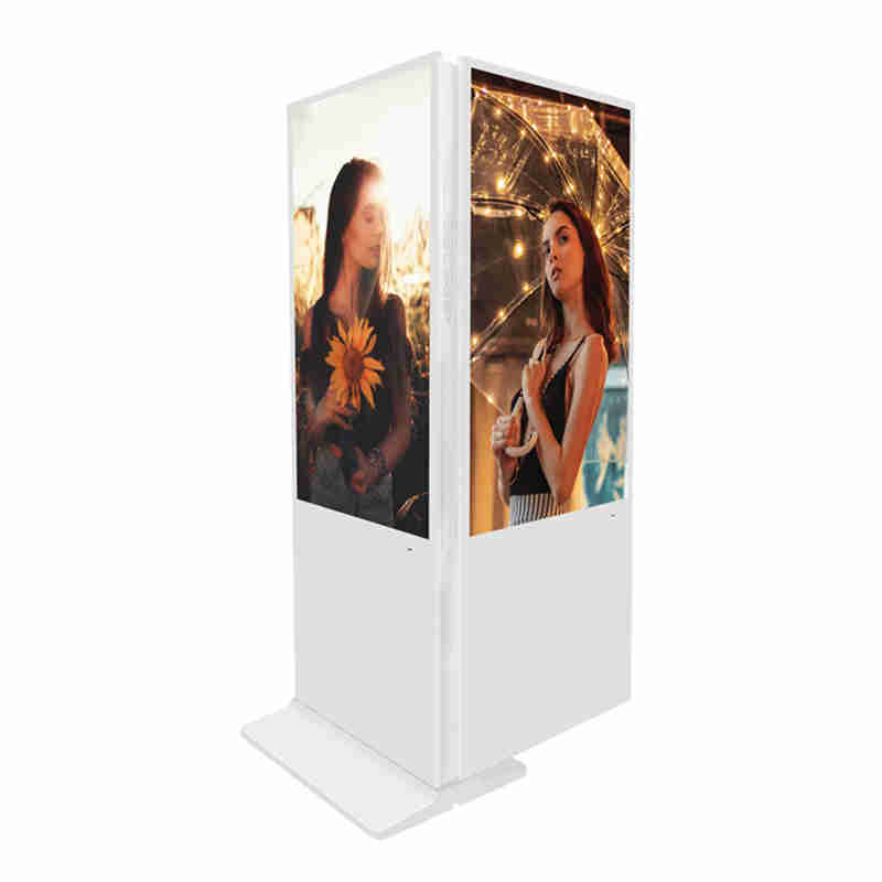 65 inch Floor Upstanding Double Sided Digital Signage Advertising Player Billboard for shopping mall,chain store and bank lobby