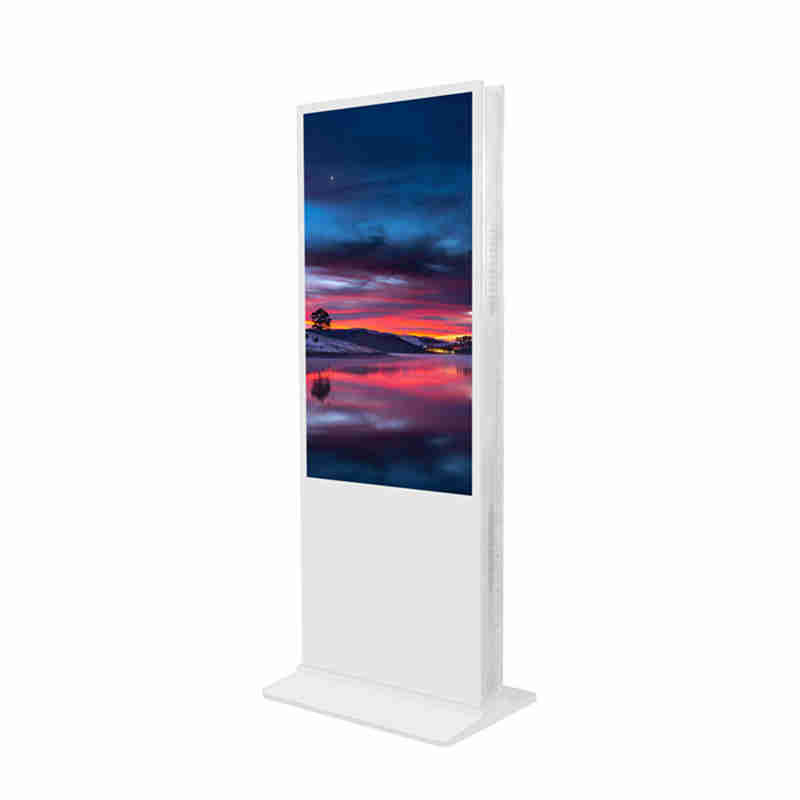 55 inch Floor Upstanding Double Sided Digital Signage Advertising Player Billboard for shopping mall,chain store and bank lobby